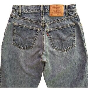 VTG Levis 570 Baggy Fit Jeans Mens Size 30x30 Blue USA MADE Skater Wide Tapered